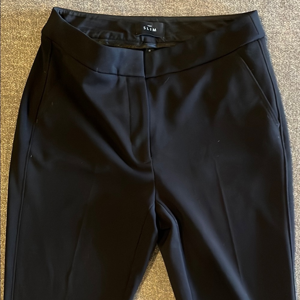 White House Black Market Black Bootcut Slim Dress Pants